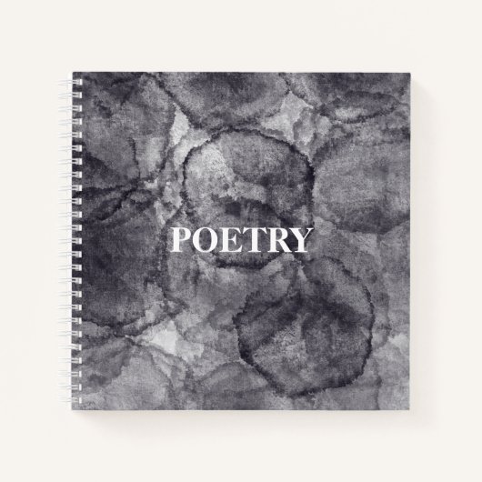 Black Stucco Poetry Journal Notitieboek (Voorkant)