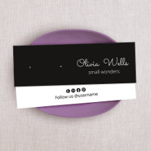 Black Stud Script oorbel houder