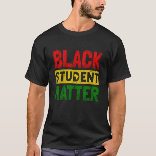 Black Students Matter Black History Month Men Wome T-shirt (Voorkant)