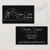 Black Stylist Hair Accessoires Wedding Pet Visitekaartje (Voorkant / Achterkant)