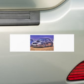 Black Subaru Impreza WRX STi Bumpersticker (Op auto)