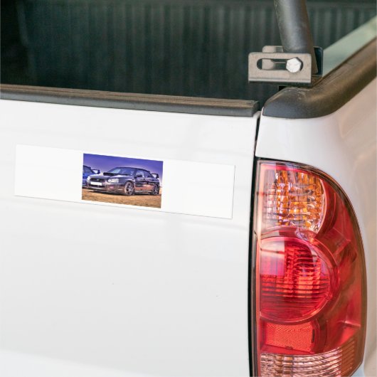 Black Subaru Impreza WRX STi Bumpersticker (Op Truck)