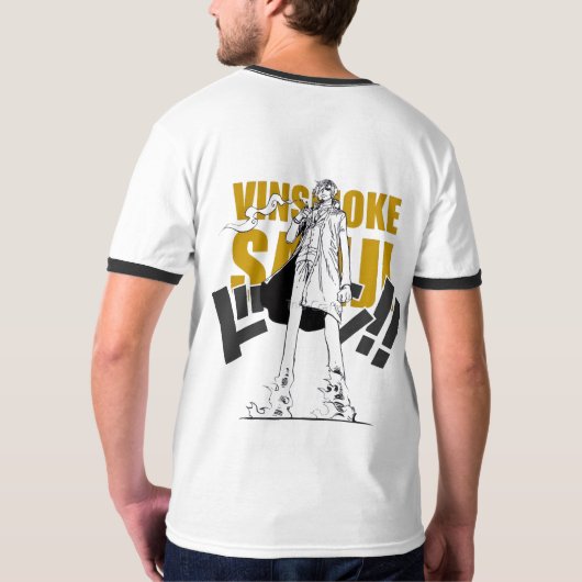 🍽️Black Suit Chef 66 Tee – Stealth Flame Style🖤 T-shirt (Achterkant volledig)