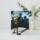 Black Suit Superheld Briefkaart (Staand voorkant)