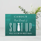 Black Suitup zal je mijn beste uitnodiging zijn (Staand voorkant)