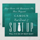 Black Suitup zal je mijn beste uitnodiging zijn (Voorkant / Achterkant)