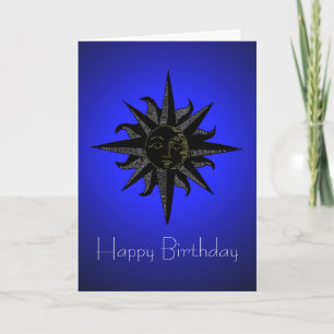 Black Sun Verjaardag Kaart