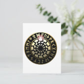 Black Sun-wiel Briefkaart (Staand voorkant)
