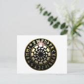 Black Sun-wiel Briefkaart (Staand voorkant)