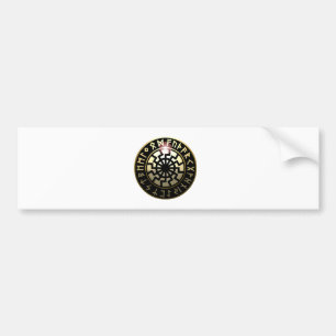Black Sun-wiel Bumpersticker