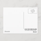 Black Sunburst Hollow Body Guitar Briefkaart (Achterkant)