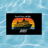 Black SUNSET Cruise met u persoonlijk maken Bagagelabel