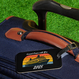 Black SUNSET Cruise met u persoonlijk maken Bagagelabel