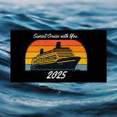 Black SUNSET Cruise met u persoonlijk maken Bagagelabel