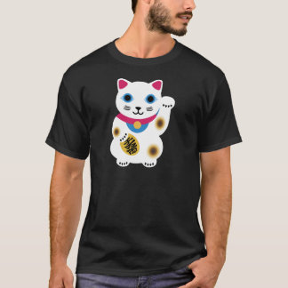 Black Super Cute Lucky Cat Shirt