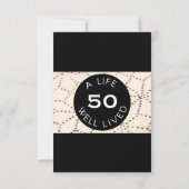 Black Surprise Verjaardag Custom Age Uitnodiging (Achterkant)