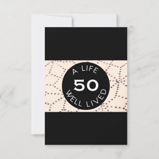 Black Surprise Verjaardag Custom Age Uitnodiging (Achterkant)