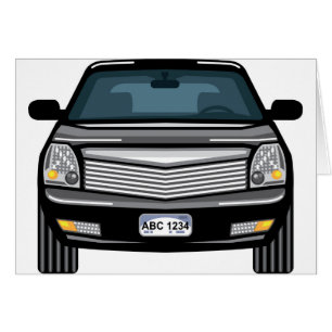 Black SUV front uitzicht