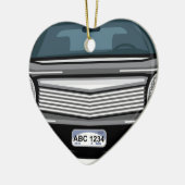 Black SUV front uitzicht Keramisch Ornament (Links)