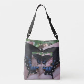 Black Swallowtail Butterfly #1 Crossbody Tas (Achterkant)