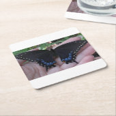 Black Swallowtail Butterfly #1 Kartonnen Onderzetters (Schuin)