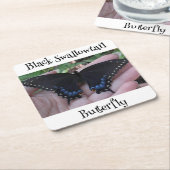 Black Swallowtail Butterfly #1 Kartonnen Onderzetters (Schuin)