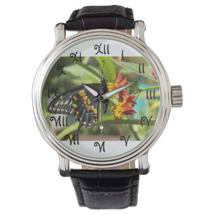 Black Swallowtail Butterfly #2-watch Horloge
