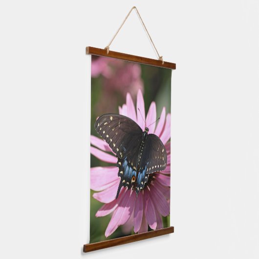 Black Swallowtail Butterfly Hangend Wandkleed (Gebogen)