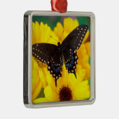 Black Swallowtail butterfly Metalen Ornament (Rechts)