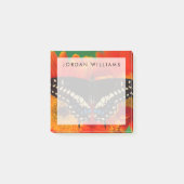 Black Swallowtail Butterfly op Gerberia Daisy Post-it® Notes (Voorkant)