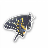 Black Swallowtail Butterfly Sticker (Voorkant)