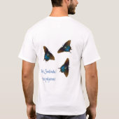 Black Swallowtail butterfly T-shirt (Achterkant)