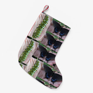 Black Swallowtail cat/butterfly-kerstmis stocker Kleine Kerstsok
