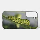 Black swallowtail caterpillar (parsleyworm) on Dil Samsung Galaxy Hoesje (Achterkant horizontaal)