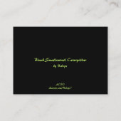 Black Swallowtail Caterpipe ATC Visitekaartje (Achterkant)