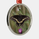 Black Swallowtail Metalen Ornament (Rechts)