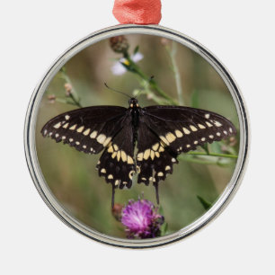 Black Swallowtail Metalen Ornament