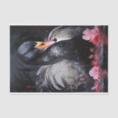 Black Swan 1 Decoupage papier (Voorkant)