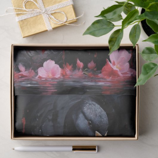 Black Swan 1 Decoupage papier (Geschenk)