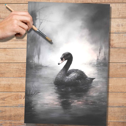Black Swan 2 Decoupage papier