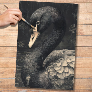Black Swan 2 Decoupage papier
