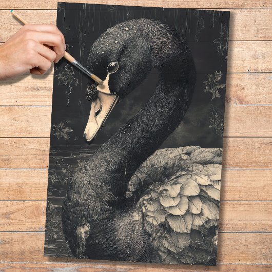 Black Swan 2 Decoupage papier