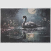 Black Swan 4 Decoupage papier (Voorkant)