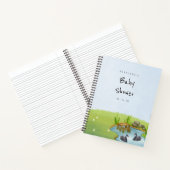 Black Swan Baby shower Geschenklijst Notitieboek (Binnen)