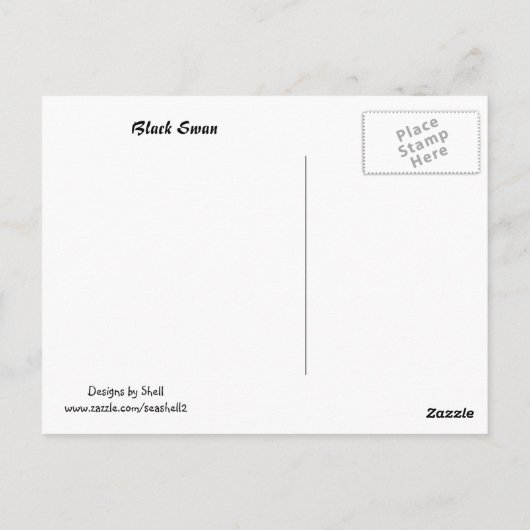 Black Swan Briefkaart (Achterkant)