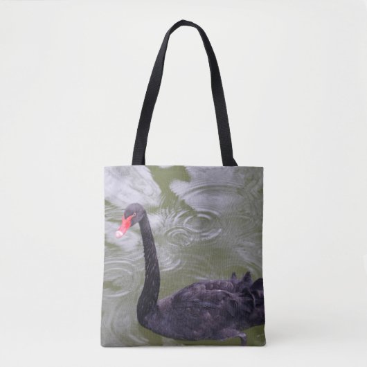 Black Swan Canvas tas (Voorkant)
