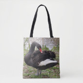 Black Swan Canvas tas (Voorkant)
