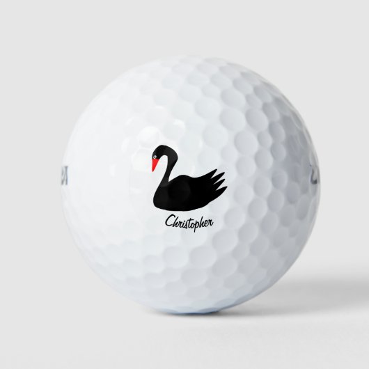 Black Swan Design Golfballen (Voorkant)