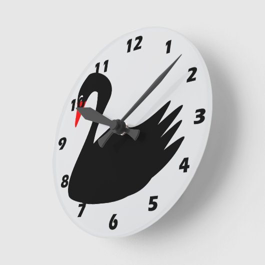 Black Swan Design Ronde Klok (Hoek)