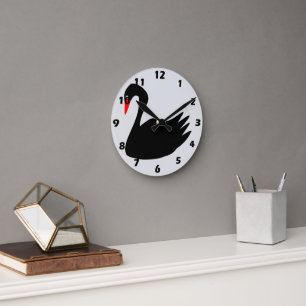 Black Swan Design Ronde Klok